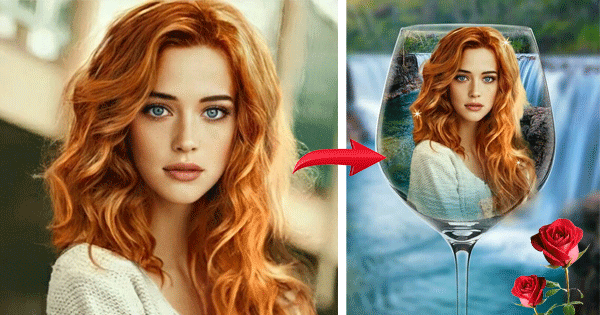 NEW Effect - Show Your Beauty With This Glass Of Wine Frame