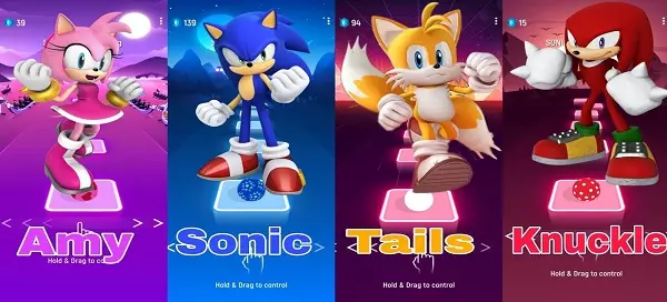 Tiles Hop + Sonic Characters What Would It Be Your Perfect Combination?