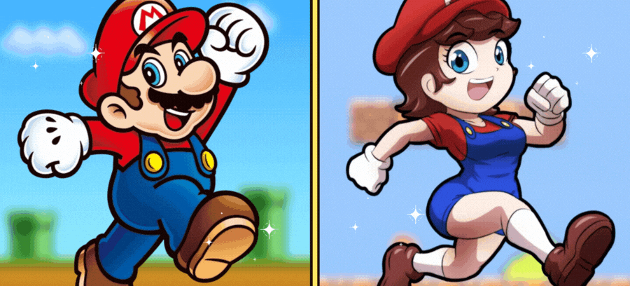 The Mario Bros Characters In Gender Swap! Which One Would You Be?
