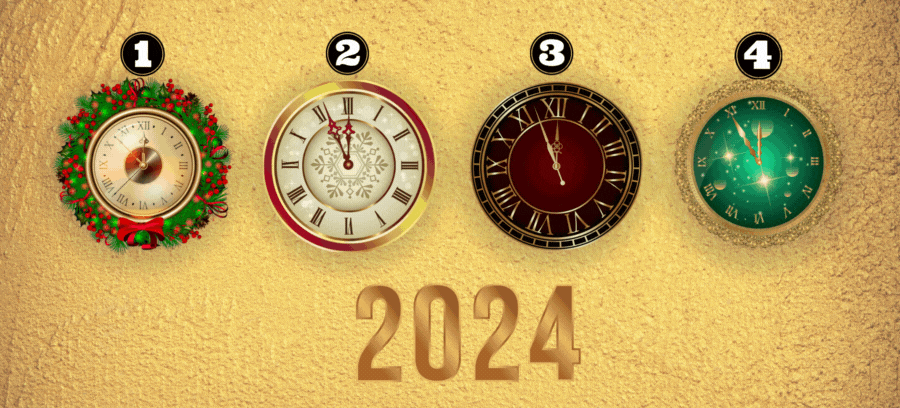 Pick One Of These Clocks To Reveal How You’ll Spend The New Year’s Eve!