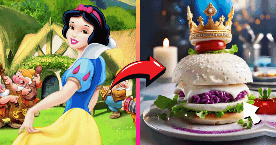 Það bragðast eins og galdur! Upplifaðu Disney prinsessu burgarann sem mun láta smekkbragðið þitt dansa. 💃🍔