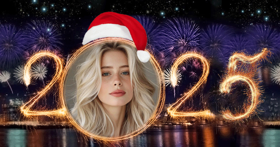 Start 2025 With The Photo Fireworks Frame