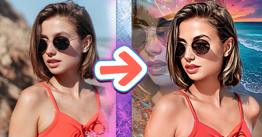 Make Your Summer Pop With This Colorful Cartoon Filter 🏖️