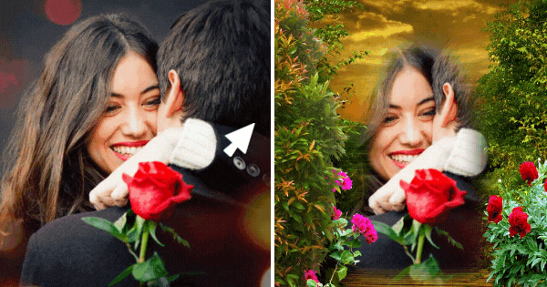 Create Your Beautiful Sunset Scenery Photo！