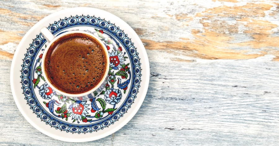 When you finish your coffee, you see an image in the bottom of your cup. What do you see?