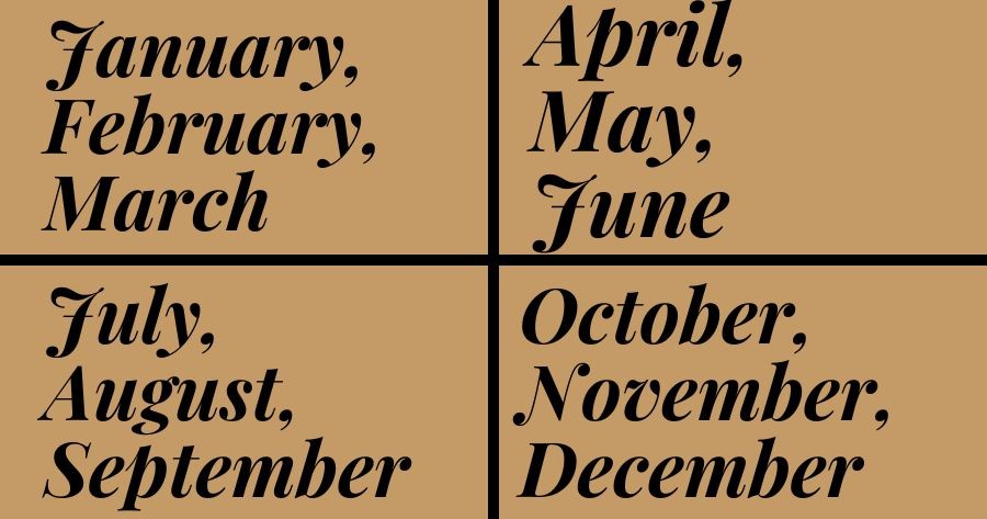 Select your month