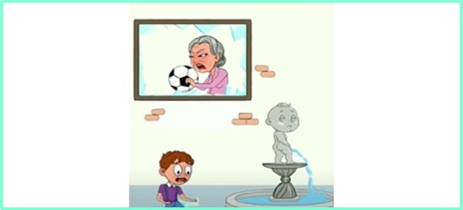 The boy broke the old woman's window. How would you help the boy not to get caught?