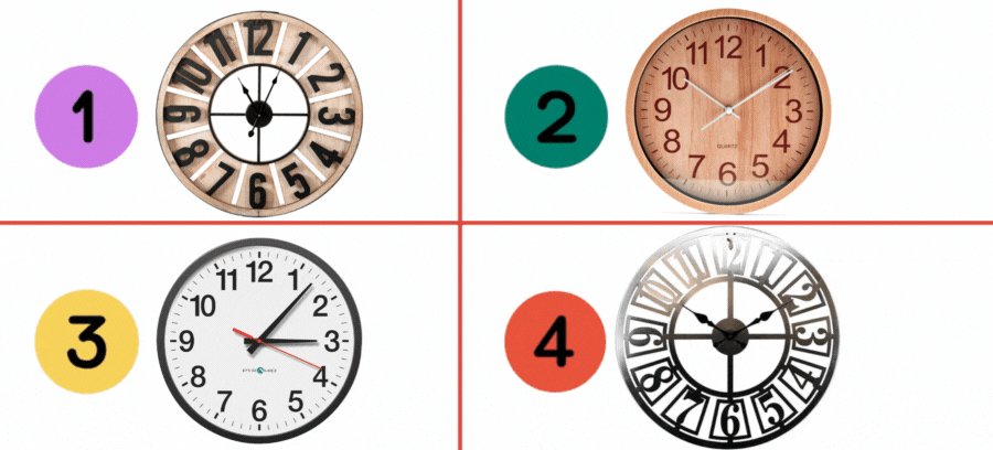 Which of the following clocks do you prefer?